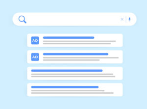 Search results page featuring Google LSA listings