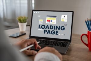 website landing page